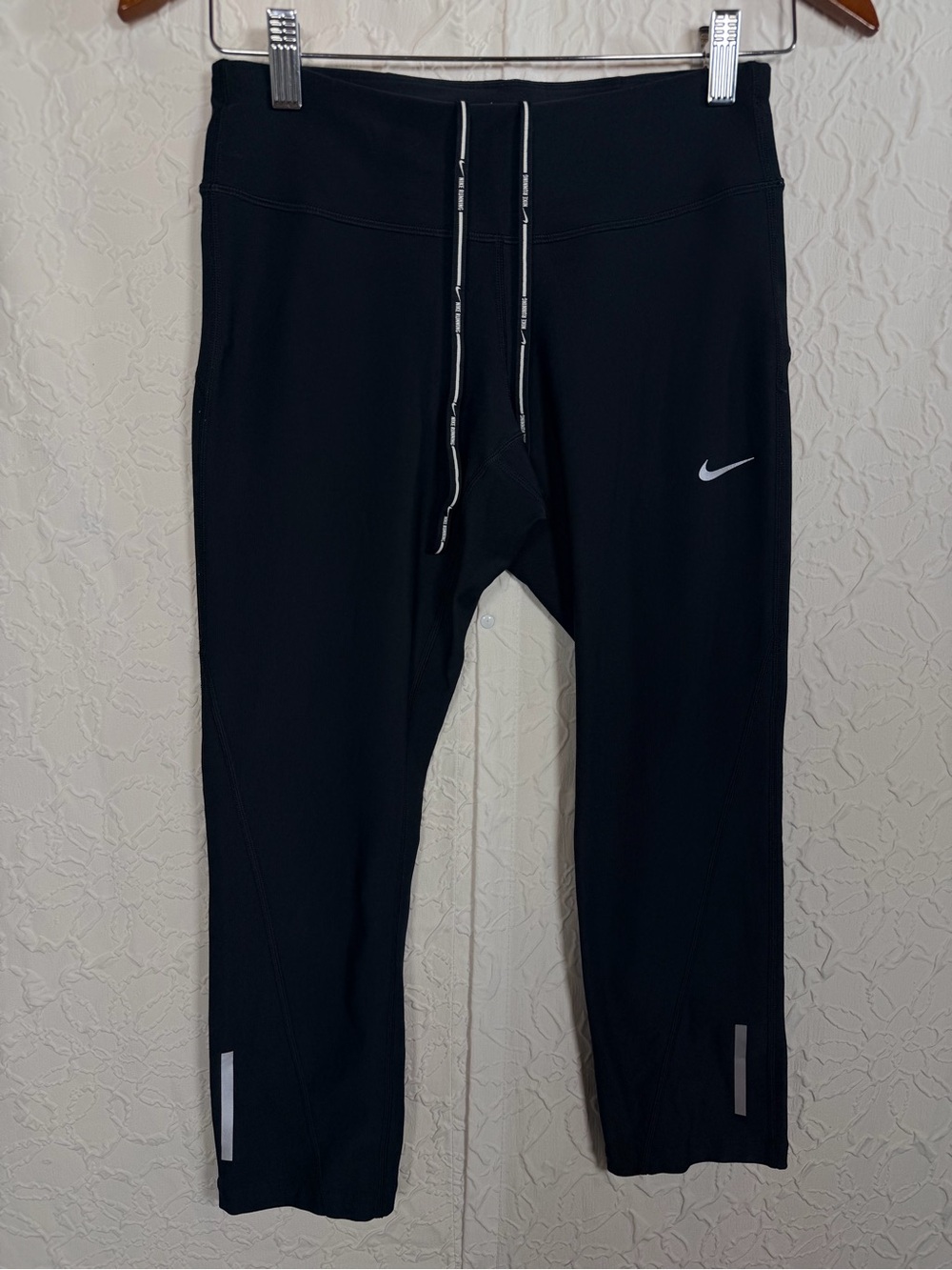 Nike Dri Fit Cropped Mid Rise Running Yoga Gym Leggings Sz S
